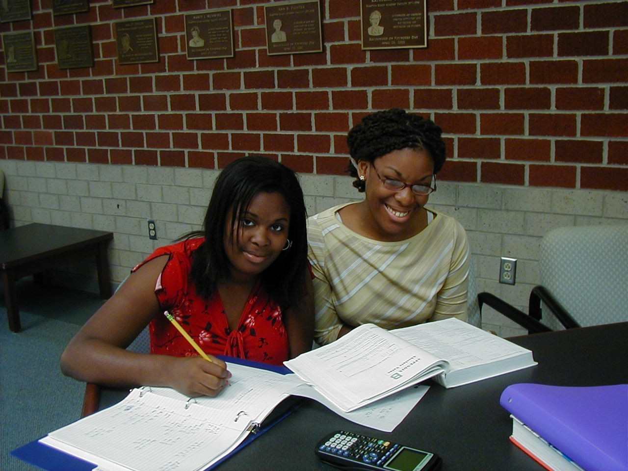 Girls Studying HRA students studying