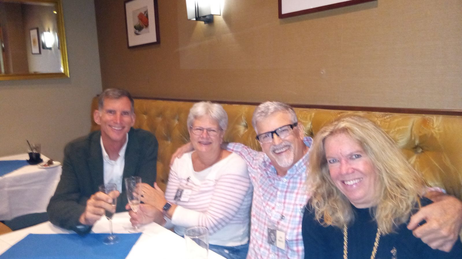 Four members of the HRA Class of 1974 at their fiftieth reunion