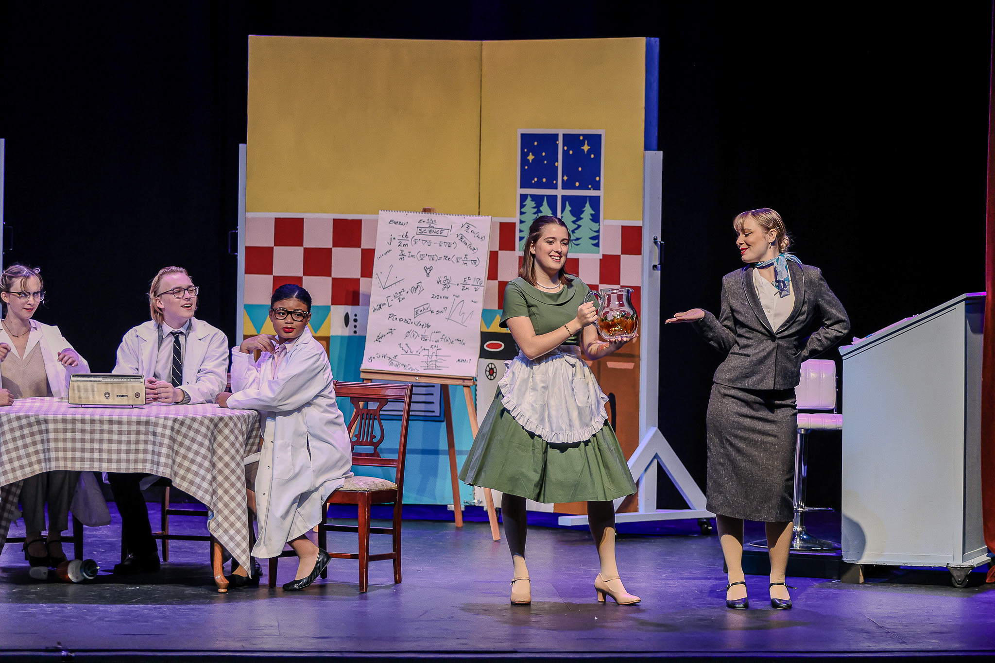 Students on Stage HRA theatre performance